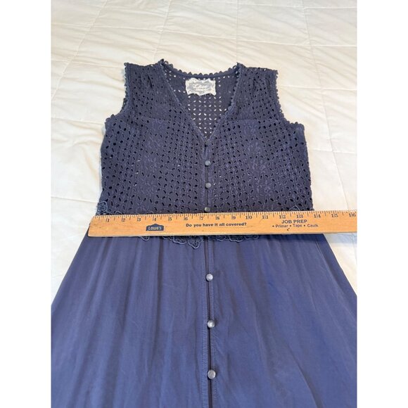 Johnny Was Gavin Maxi Dress S Empire waist Lace flowy Cottagecore Coquette Read - Picture 6 of 16